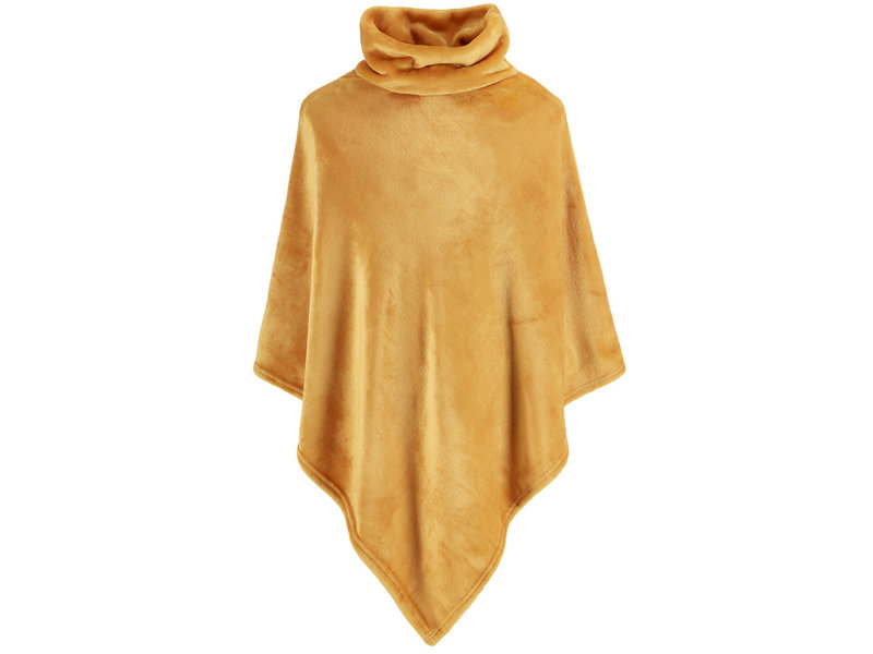 Moodit Poncho Fleece, Goldgelb - 80 x 80 cm - Polyester