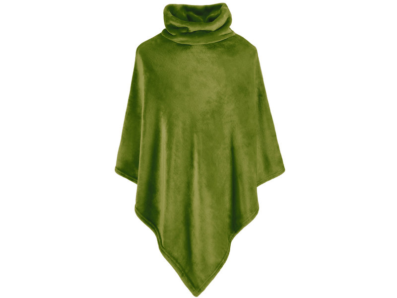 Moodit Poncho Fleece, Vert Cactus - 80 x 80 cm - Polyester