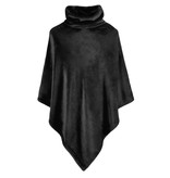 Moodit Poncho Fleece, Black - 80 x 80 cm - Polyester