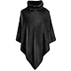 Poncho Fleece Zwart 80 x 80 cm Polyester