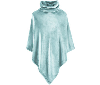 Moodit Poncho Fleece Light Blue 80 x 80 cm Polyester