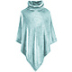 Poncho Fleece Bleu Clair 80 x 80 cm Polyester