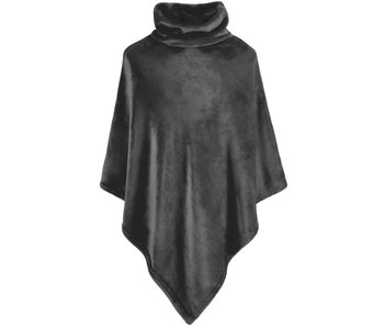 Moodit Poncho Fleece Dark Ebony 80 x 80 cm Polyester