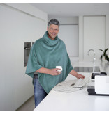 Moodit Poncho Fleece, Dark Ebony - 80 x 80 cm - Polyester