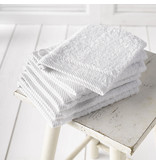 De Witte Lietaer Débarbouillettes Helene Blanc 15 x 21 cm - 6 pièces - Coton