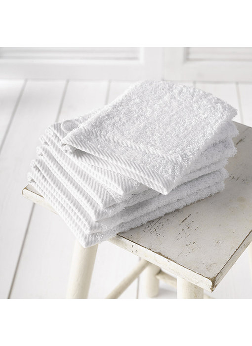 De Witte Lietaer Washandjes Helene Wit 6 stuks