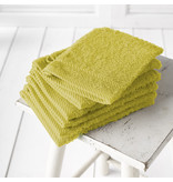 De Witte Lietaer Washcloths Helene Warm Olive 15 x 21 cm - 6 pieces - Cotton