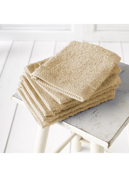 De Witte Lietaer Washcloths Helene Sand 6 pcs