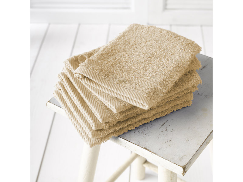 De Witte Lietaer Washandjes Helene Sand 15 x 21 cm - 6 stuks - Katoen