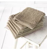 De Witte Lietaer Washcloths Helene Humus 15 x 21 cm - 6 pieces - Cotton