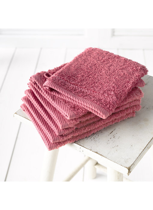 De Witte Lietaer Washcloths Helene Carmine 6 pcs