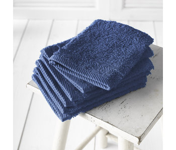 De Witte Lietaer Washcloths Helene Blue Indigo 6 pcs