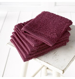 De Witte Lietaer Washandjes Helene Beet Red 15 x 21 cm - 6 stuks - Katoen