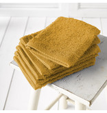 De Witte Lietaer Washandjes Helene Golden Yellow 15 x 21 cm - 6 stuks - Katoen