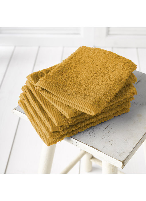 De Witte Lietaer Washandjes Helene Golden Yellow 6 stuks