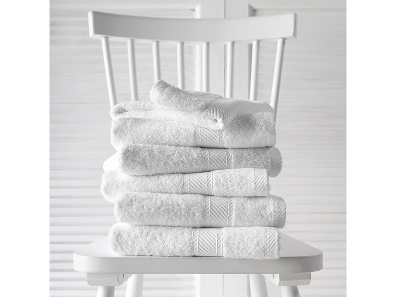 De Witte Lietaer Guest towels Helene White 30 x 50 cm - 6 pieces - Cotton