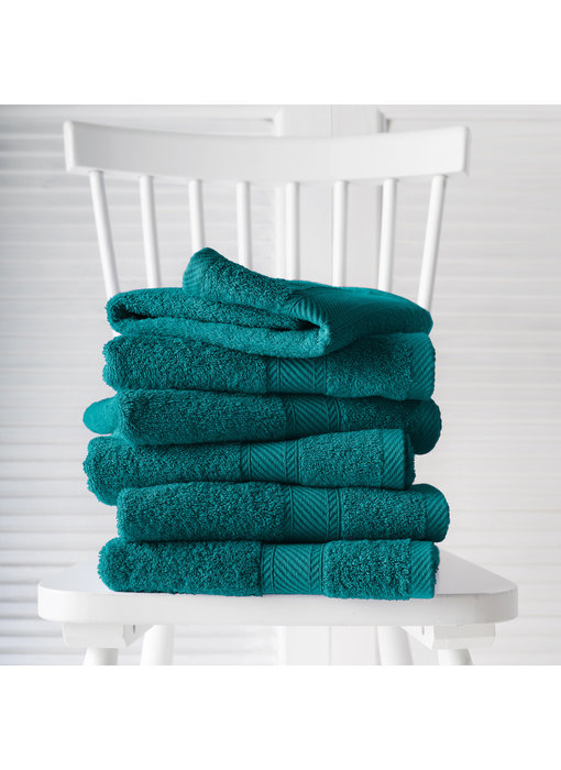 De Witte Lietaer Guest towels Helene Lake Green 6 pieces