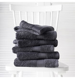 De Witte Lietaer Guest towels Helene Ebony 30 x 50 cm - 6 pieces - Cotton