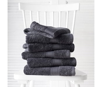 De Witte Lietaer Guest towels Helene Ebony 6 pieces