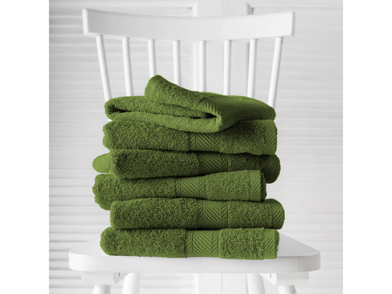 De Witte Lietaer Guest towels Helene Cactus 30 x 50 cm - 6 pieces - Cotton