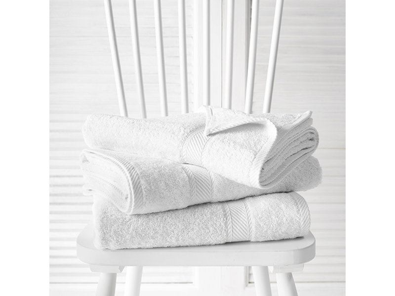 De Witte Lietaer Shower towels Helene White 70 x 140 cm - 3 pieces - Cotton