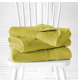 De Witte Lietaer Serviettes de douche Helene Warm Olive 70 x 140 cm - 3 pièces - Coton