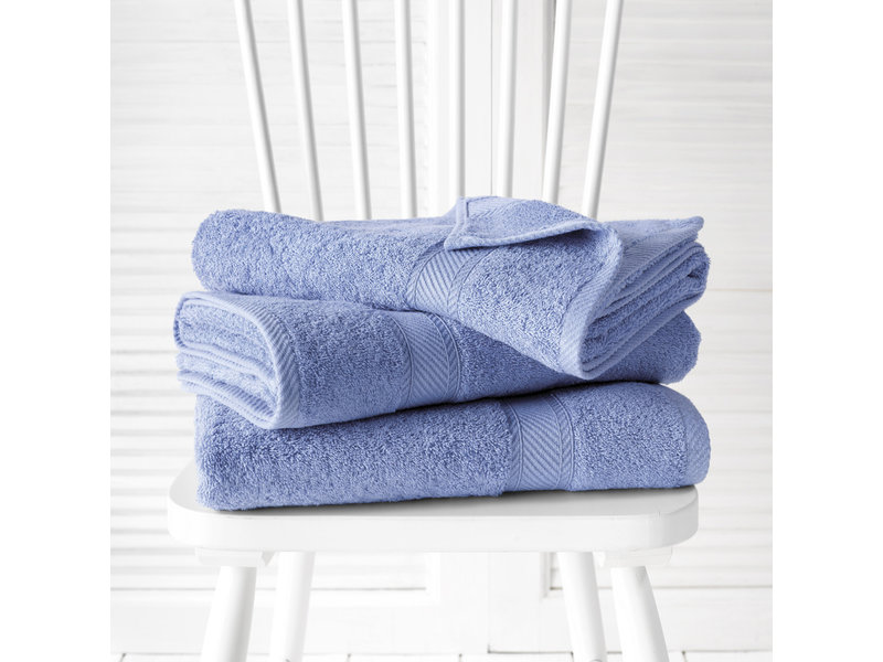 De Witte Lietaer Shower towels Helene Sky Blue 70 x 140 cm - 3 pieces - Cotton