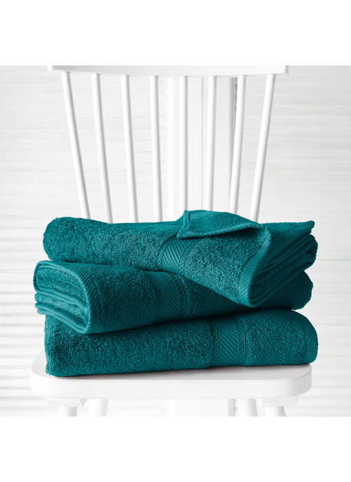 De Witte Lietaer Shower towels Helene Lake Green 3 pieces