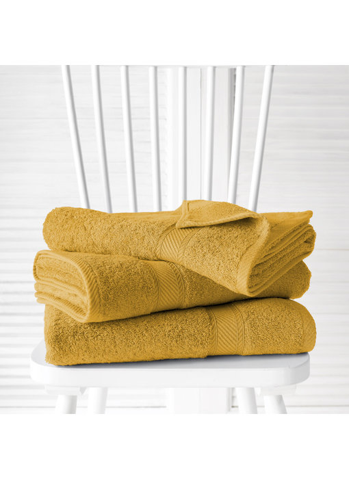 De Witte Lietaer Shower towels Helene Golden Yellow 3 pieces