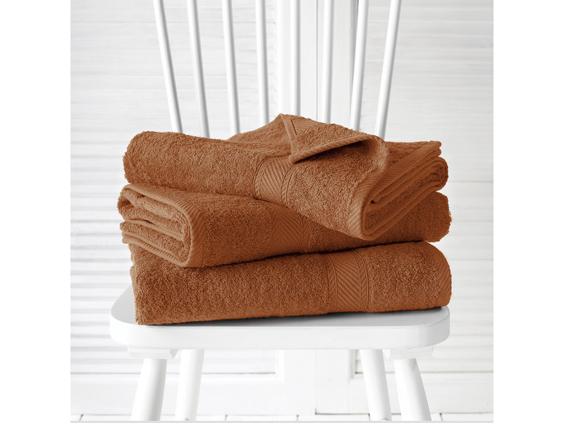 De Witte Lietaer Shower towels Helene Caramel 70 x 140 cm - 3 pieces - Cotton