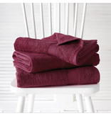 De Witte Lietaer Serviettes de douche Helene Beet Red 70 x 140 cm - 3 pièces - Coton