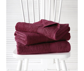 De Witte Lietaer Shower towels Helene Beet Red 3 pieces