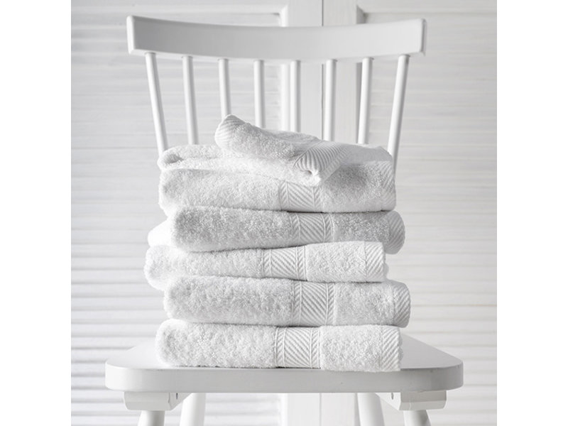 De Witte Lietaer Towels Helene White 50 x 100 cm - 6 pieces - Cotton