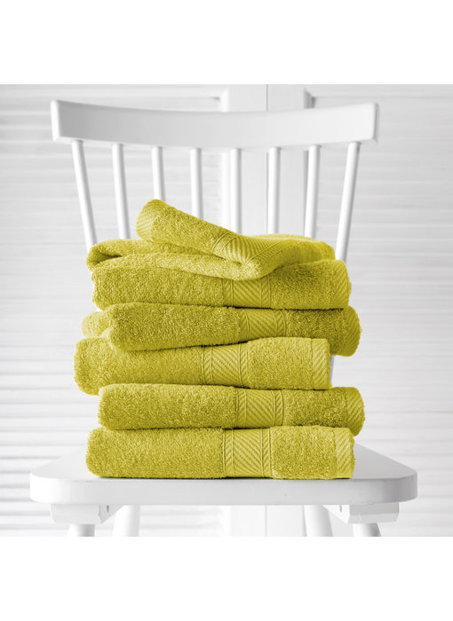 De Witte Lietaer Towels Helene Warm Olive 6 pcs