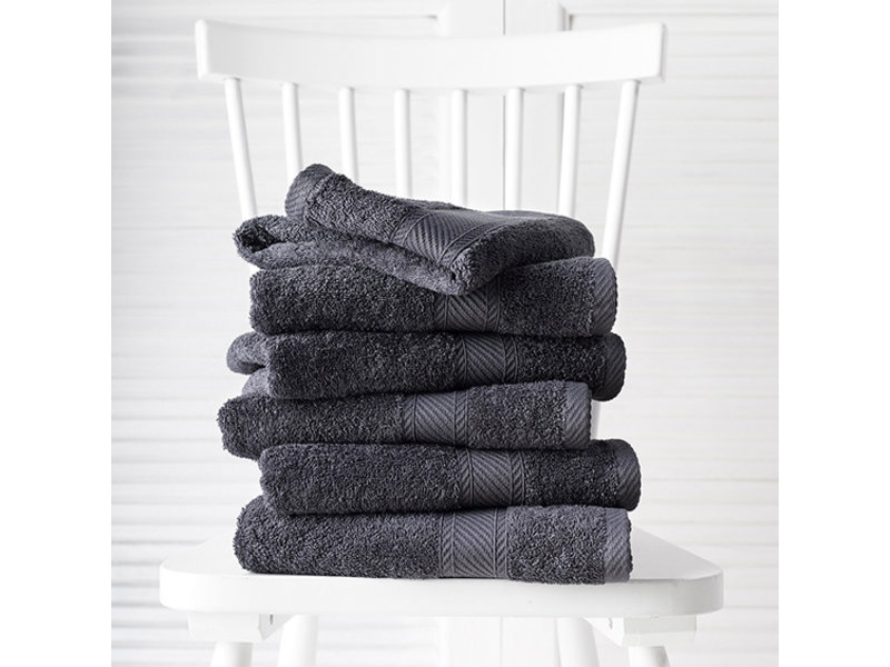 De Witte Lietaer Towels Helene Ebony 50 x 100 cm - 6 pieces - Cotton