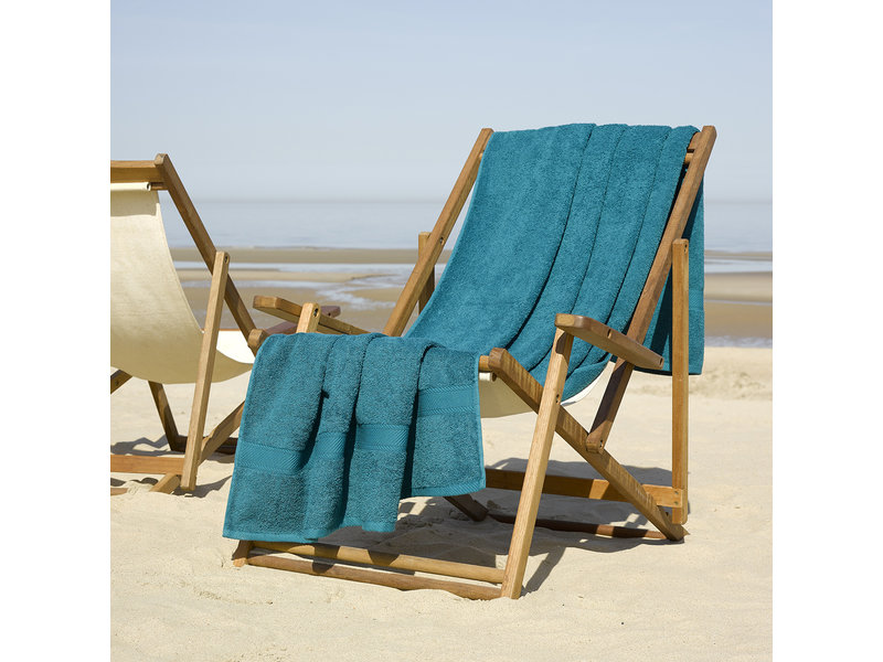 De Witte Lietaer Beach towel Helene Lake Green 100 x 200 cm - Cotton