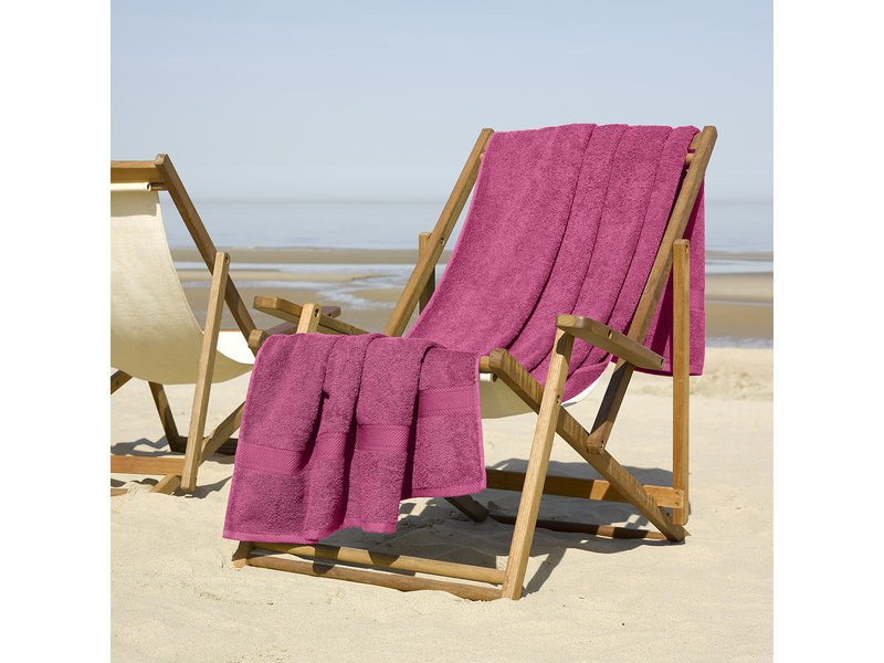 De Witte Lietaer Beach towel Helene Carmine 100 x 200 cm - Cotton