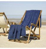 De Witte Lietaer Strandtuch Helene Blue Indigo 100 x 200 cm - Baumwolle