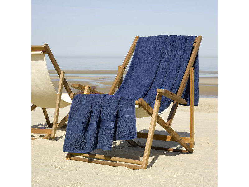 De Witte Lietaer Fouta Hélène Bleu Indigo 100 x 200 cm - Coton