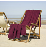 De Witte Lietaer Beach towel Helene Beet Red 100 x 200 cm - Cotton
