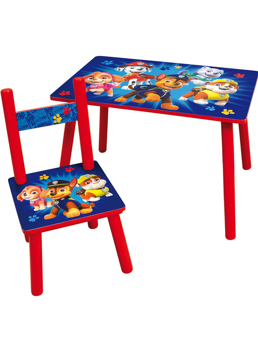 PAW Patrol Table with 1 chair, Squad - 2 pieces