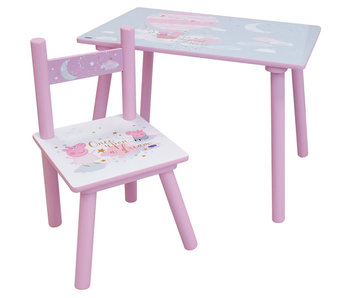 Peppa Pig Table with 1 chair, Dream - 2 pieces