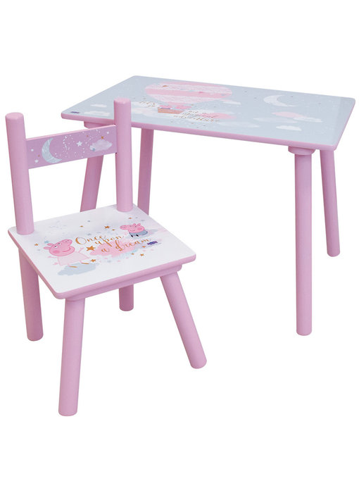 Peppa Pig Tisch mit 1 Stuhl, Dream - 2 Stück