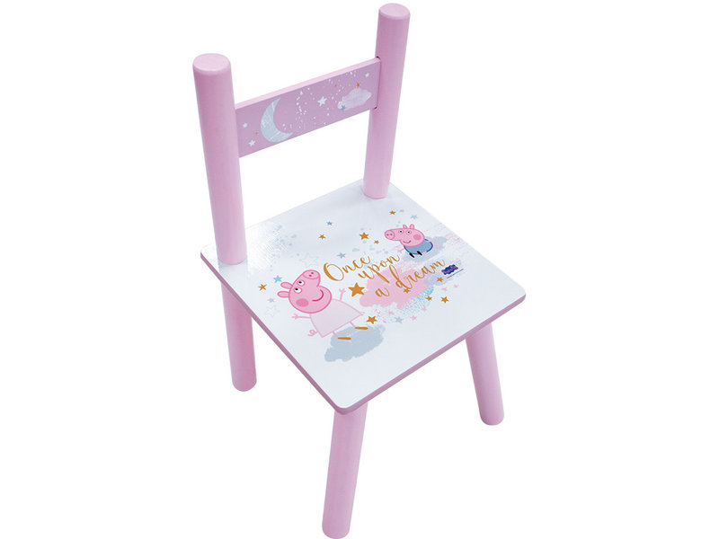 Peppa Pig Table with chair, Dream - 41.5 x 60 x 40 + 49.5 x 31.5 x 31 cm - MDF