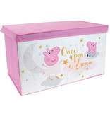 Peppa Pig Toy box Foldable, Dream - W 56.5 cm x D 36 cm x H31 cm