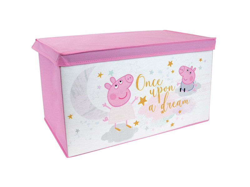 Peppa Pig Coffre à jouets Pliable, Dream - L 56,5 cm x P 36 cm x H31 cm