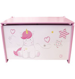 Unicorn Speelgoedkist, Sweet - B58 x L36 x H40 - MDF