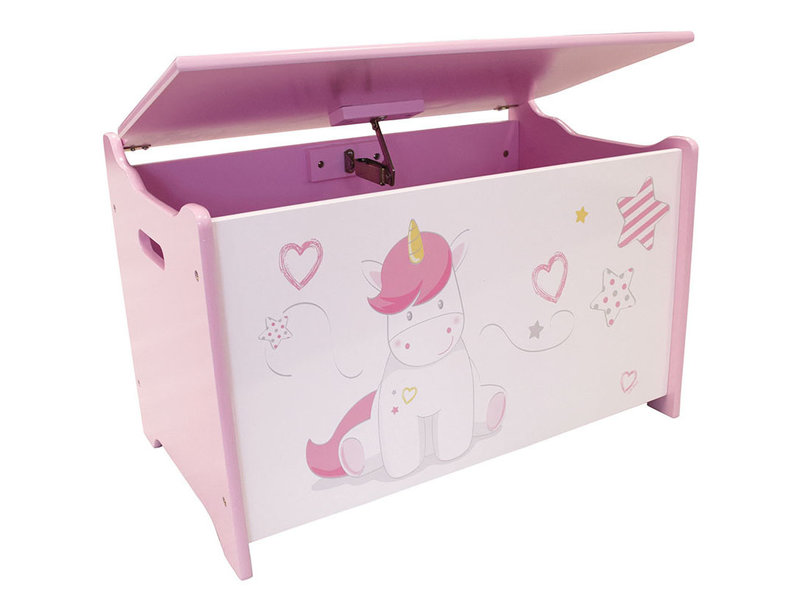 Unicorn Toy chest, Sweet - W58 x L36 x H40 - MDF