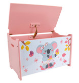 Mimi Koala Speelgoedkist, Roze - B58 x L36 x H40 - MDF