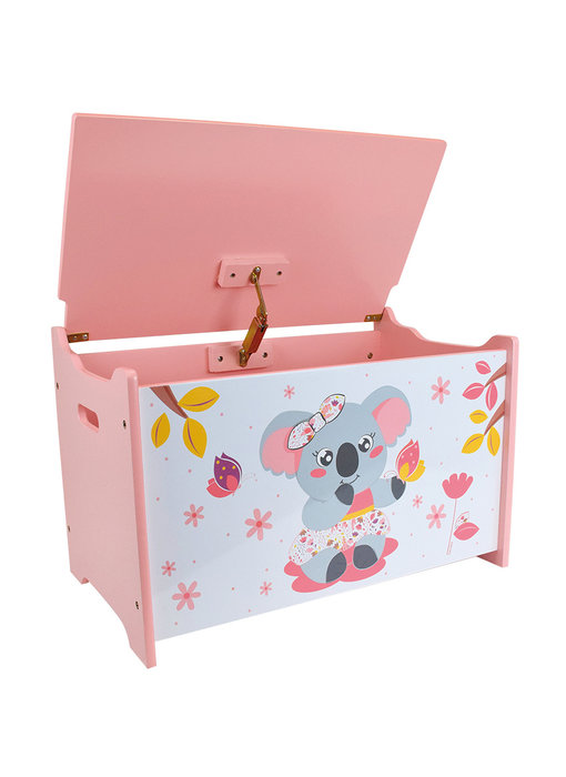 Mimi Koala Coffre à jouets Rose 58 x 36 x 40